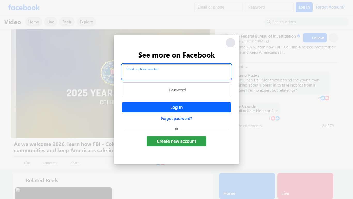 As we welcome 2026, learn how FBI - Columbia helped protect their communities and keep Americans safe in 2025. "As we wrap up the year, Special Agent in Charge Moore sends a message about the work of FBI Columbia and what's to come in 2026." FBI – Federal Bureau of Investigation Facebook